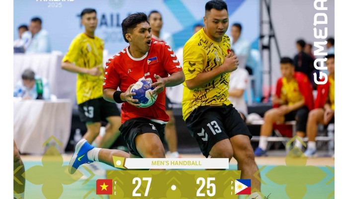 ฟิลิปปินส์ “แฮปปี้แม้แพ้เฉียดฉิว” เวียดนามในแฮนด์บอล SEA Games 33