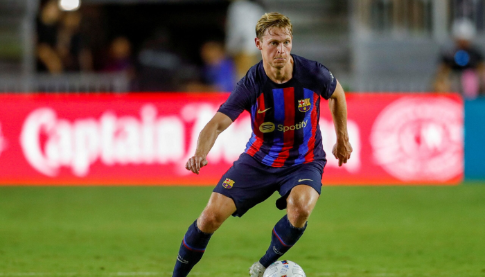 เดอ ยอง คืนสนามซ้อม! บาร์ซ่าลุ้นคัมแบ็กช่วยทีมพลิกแอต.มาดริด